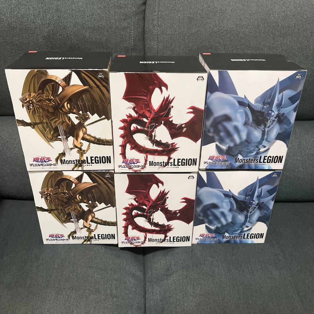 オシリスの天空竜　オベリスクの巨神兵　ラーの翼神竜　フィギュア　6個セット