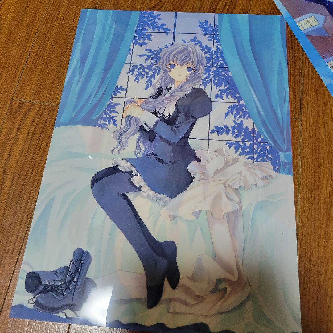 5 ちょびっツ CLAMP 柚姫 クリアポスター 支度 朝 原作イラスト - メルカリ