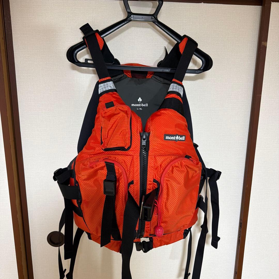 mont-bell レスキューフローティングベスト L/XL オレンジ PFD レスキュー フローティングベスト｜モンベル