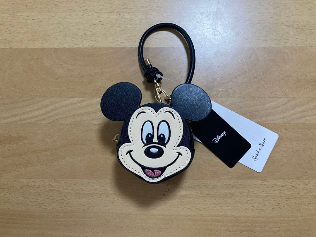 新品未使用】スピックアンドスパン 別注 ミッキーキーホルダーポーチ