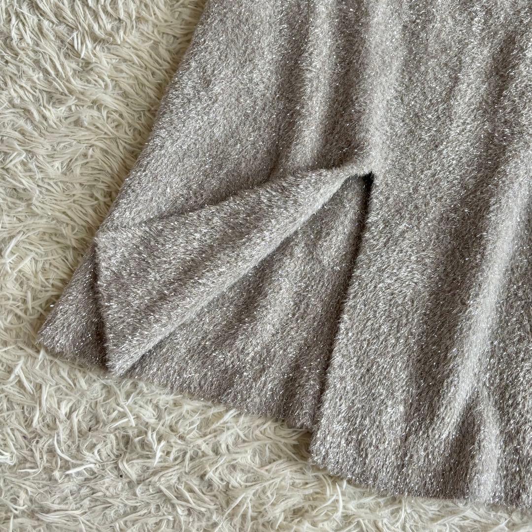 ラブティックボンボン ラメ シャギー ニットスカート フリー - メルカリ