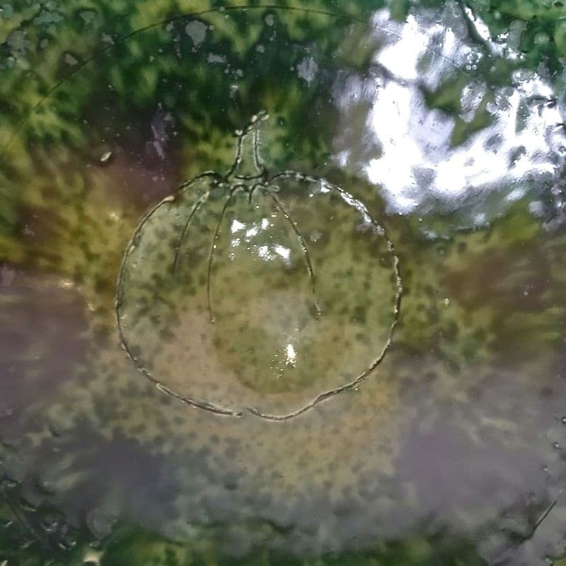 希少】久岡冬彦 造 織部 鉢 奈良県 天風窯 作家 陶器 コレクション