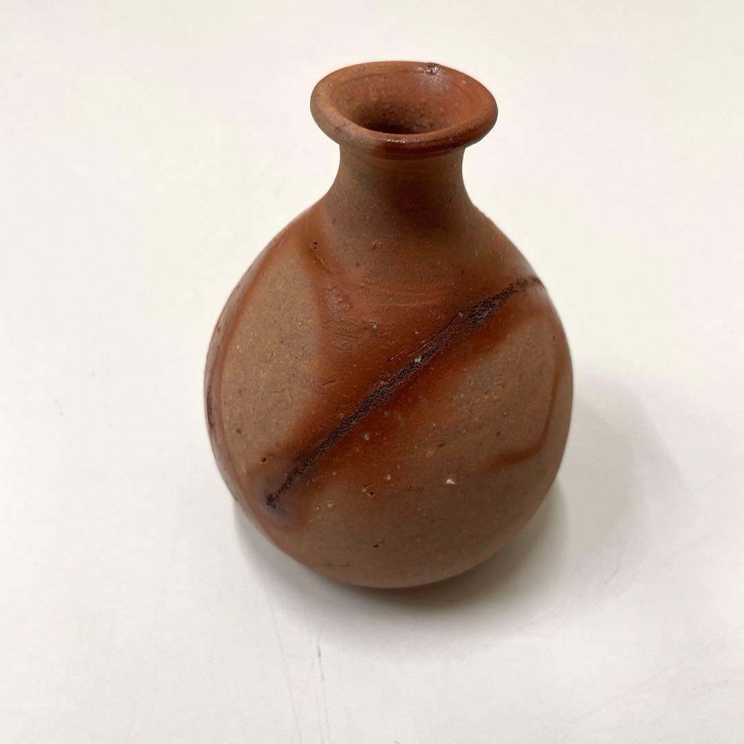 XG251 陶芸家・酒器・備前焼・伊勢崎紳・緋襷・徳利・共箱・栞付の通販