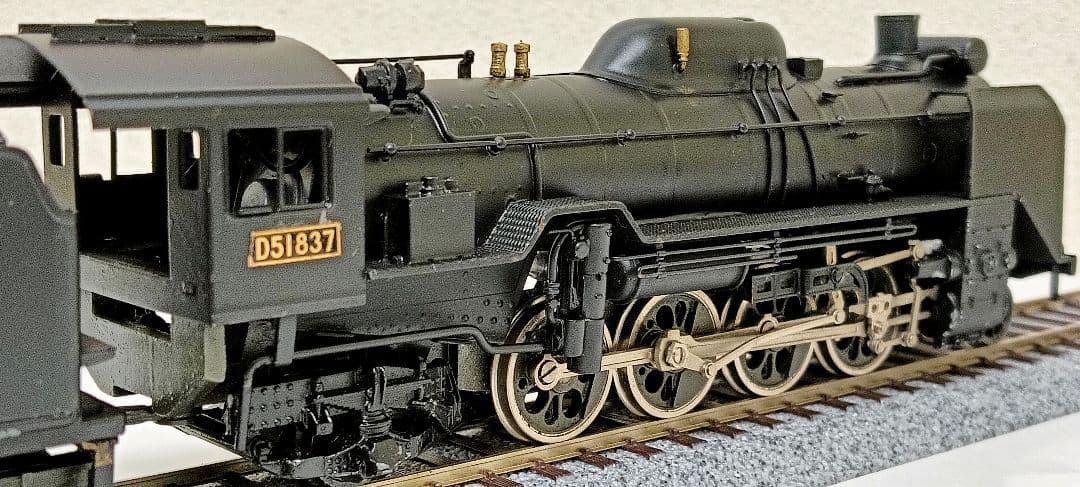 HOゲージ 天賞堂アダチ Ｄ51蒸気機関車、カンモーター、メンテナンス済