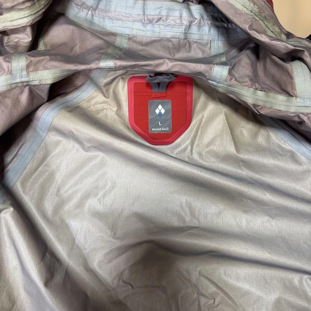 montbell tech shell jacket レッドL 短丈ドローコード - メルカリ