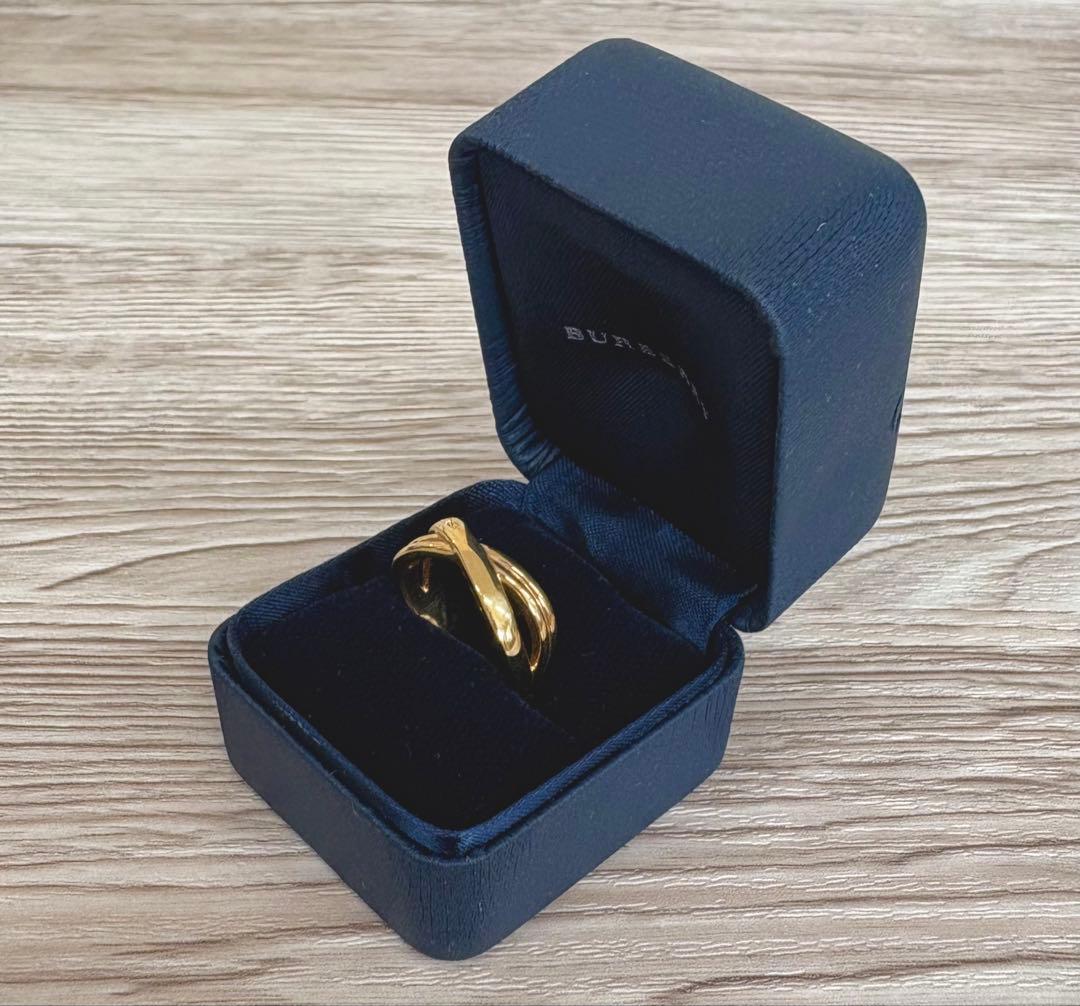 バーバリー リング ゴールド18k 刻印 クロスデザイン - メルカリ