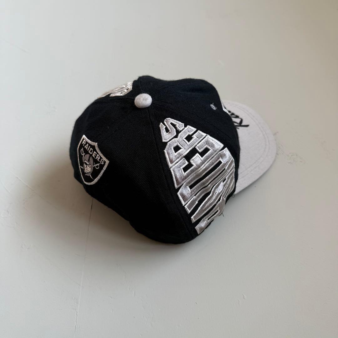 ゆ*き様 los angels NFL raiders 刺繍キャップ 90s ヴ - メルカリ