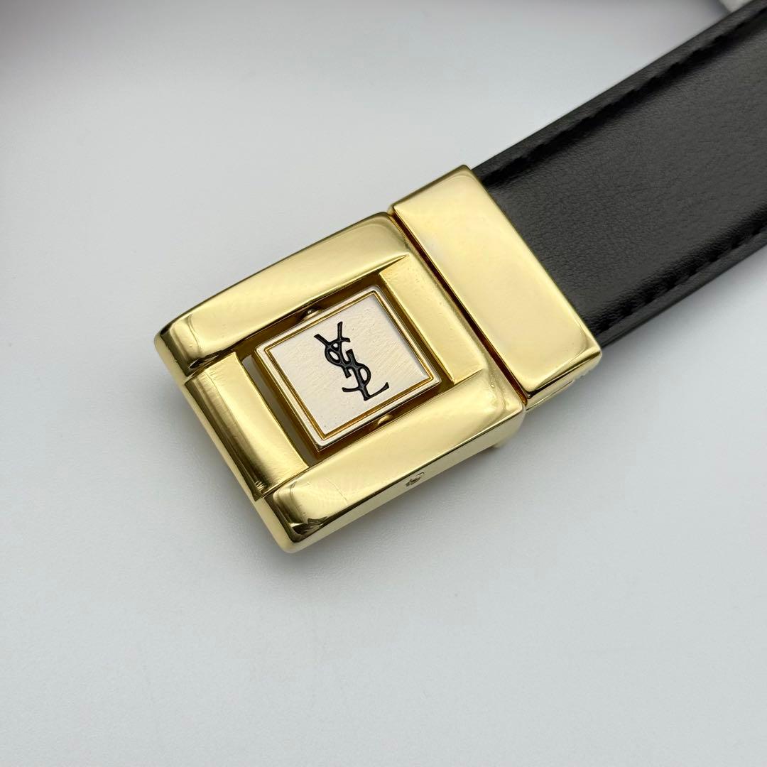 ✨美品✨サンローラン ベルト ゴールド金具 本革 新品ベルト