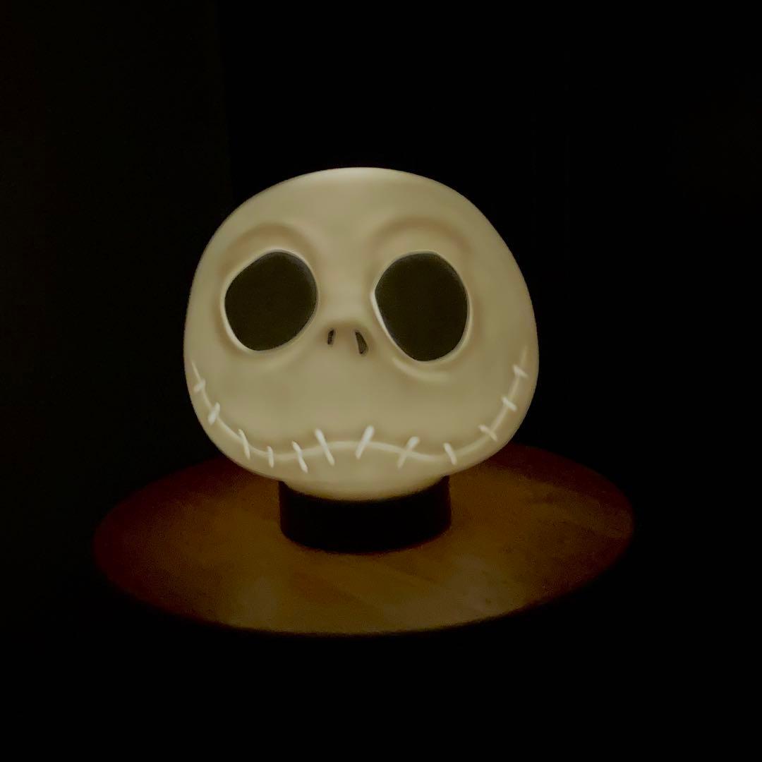 ナイトメア・ビフォア・クリスマス ジャックのインテリアライト（陶器製）