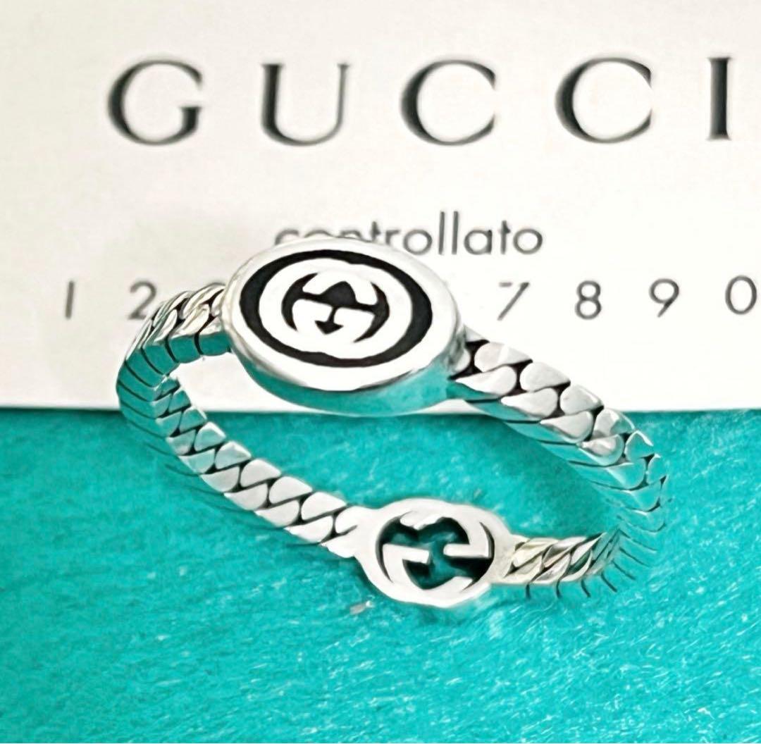 極美品‼️GUCCI 指輪 ダブルGチェーンモチーフリング 23号 - メルカリ