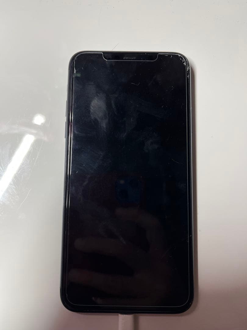 Iphone11 pro max 256G スマートフォン本体 画面にひびあり iPhone 11 Pro Max 】高いところから落として画面ひび割れと