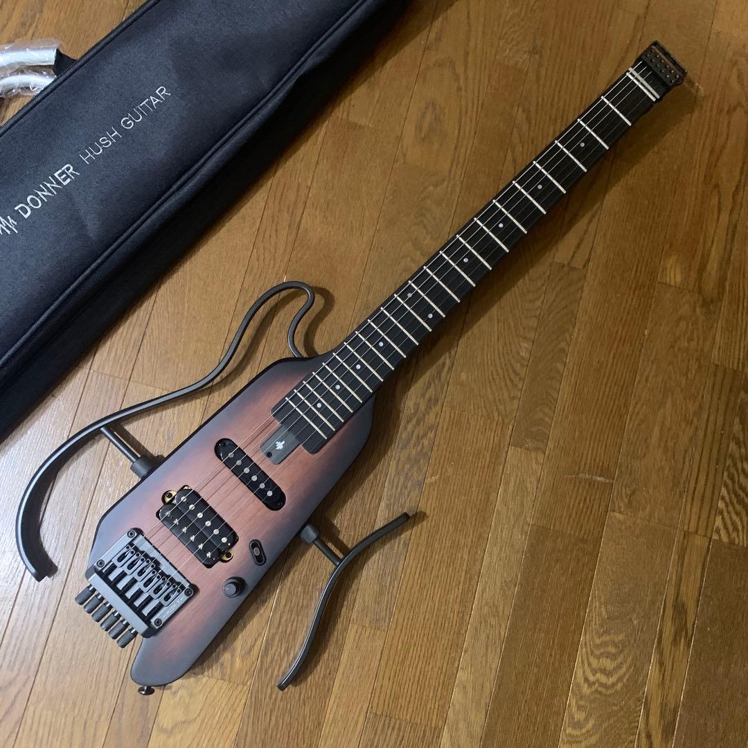 【美品】Donner Hush X Donner HUSH-X 便攜式靜音電吉他