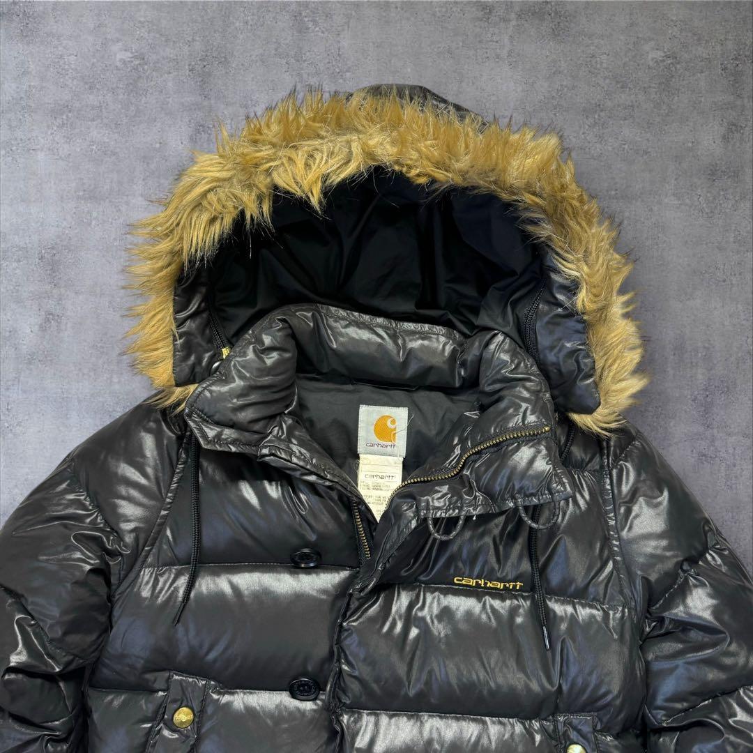 Y2K カーハート ファー ダウン ジャケット グランジ 平成ギャル n2b短