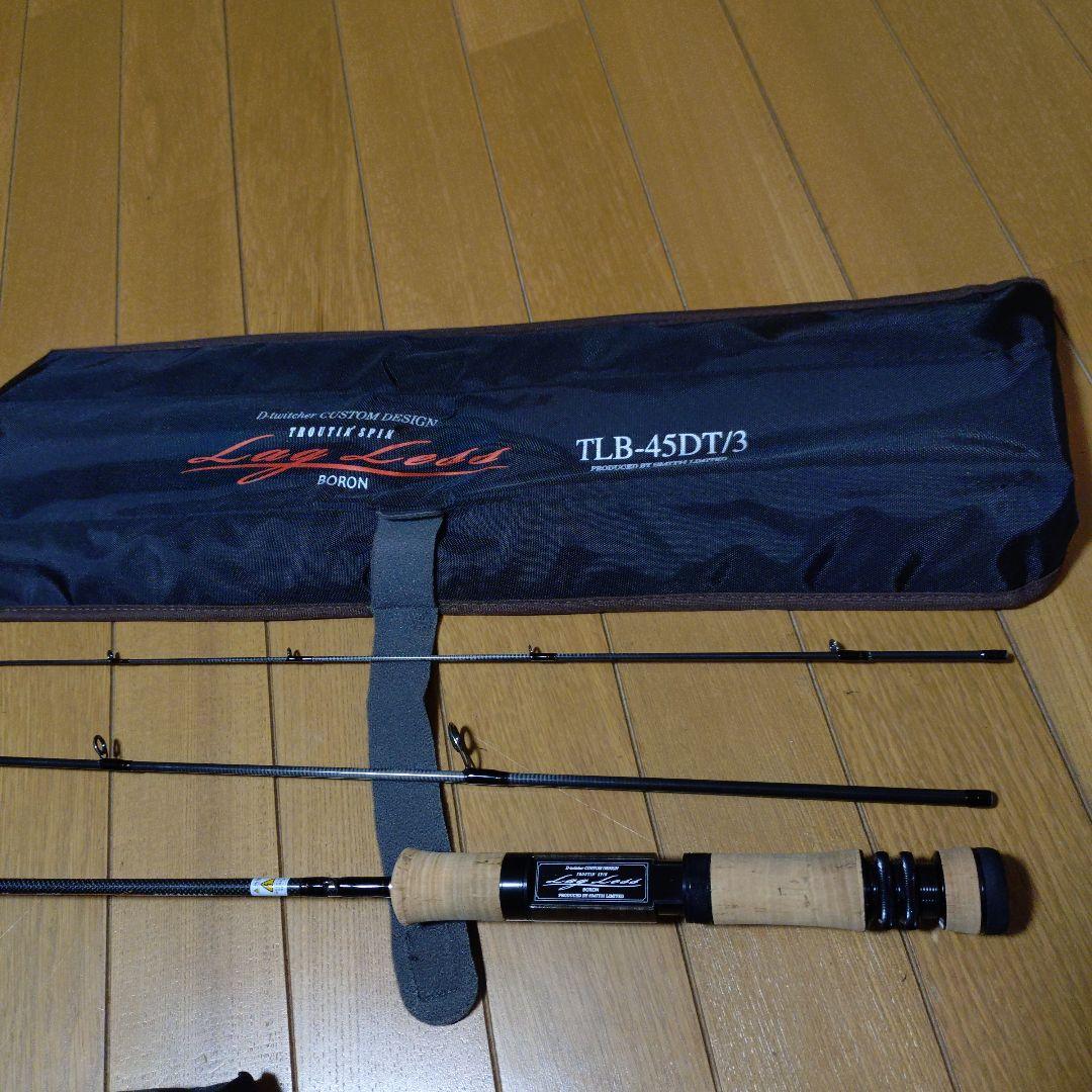 スミス・TLB-45DT/3 専用ケース付き スリーピース・ロッド❗ スミス(SMITH) トラウティンスピン ラグレスボロン TLB-45DT/3 D