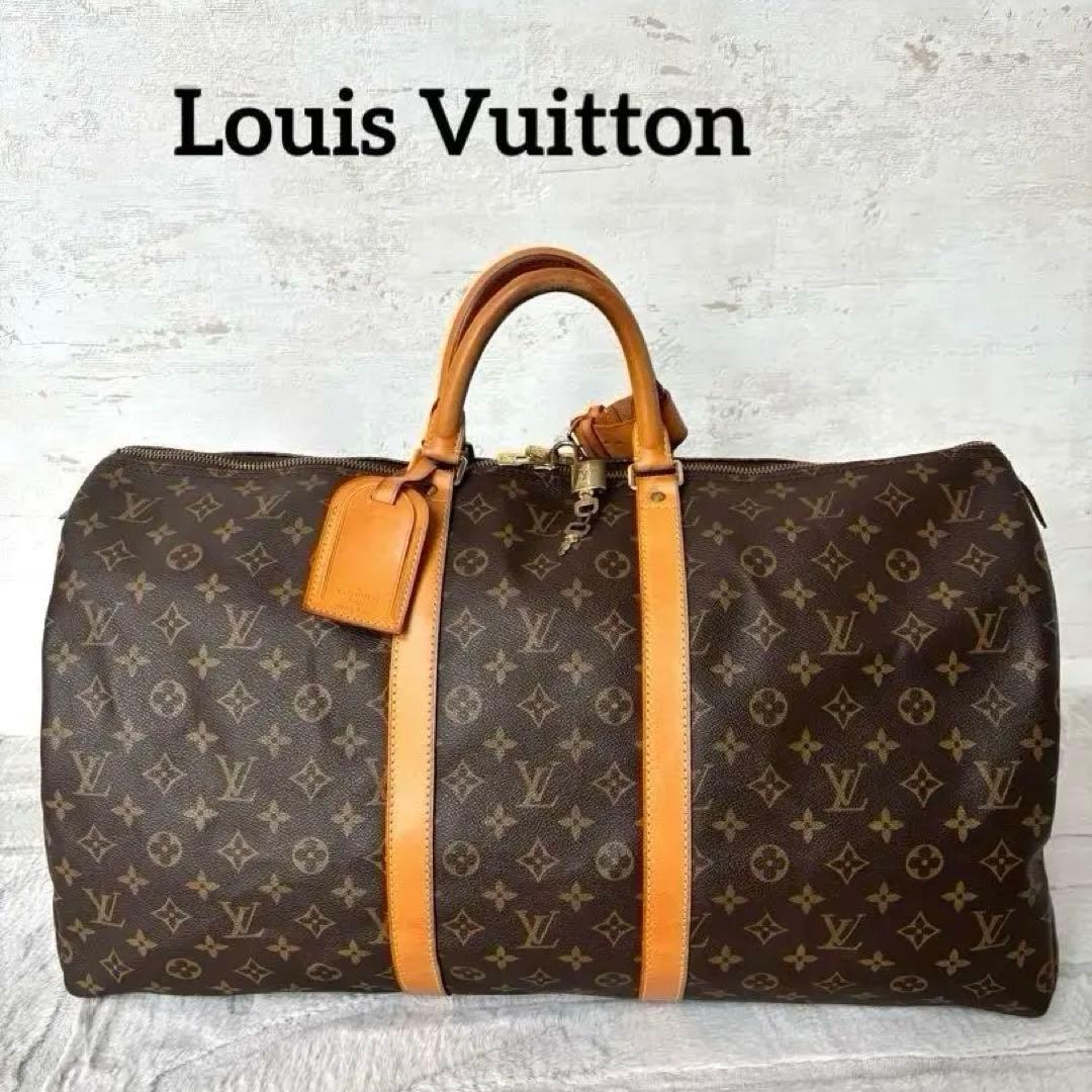 Louis Vuitton ヴィトン　キーポル55　ボストンバッグ モノグラム ルイヴィトン USA限定 キーポル55 モノグラム ボストンバッグ ルイ