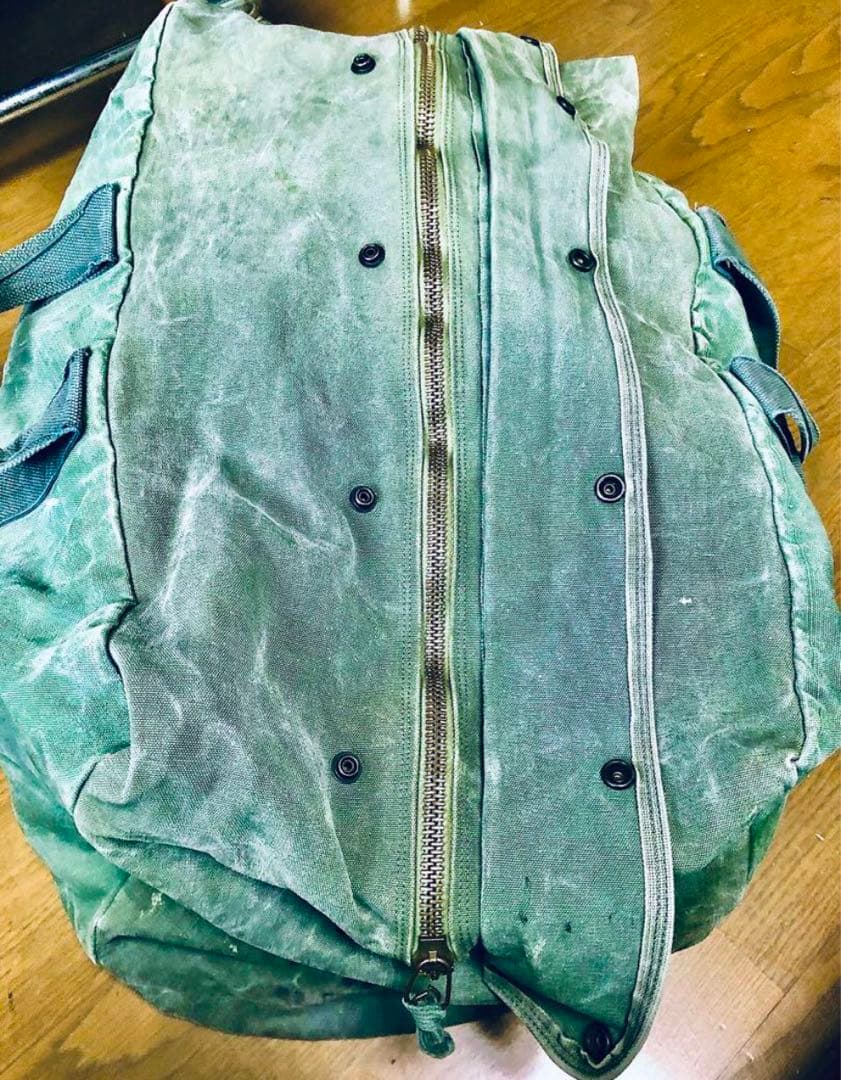 本物☆米国購入✈︎ ビンテージ当時物キットバッグ☆ステンシル入り大容量一生物バッグ