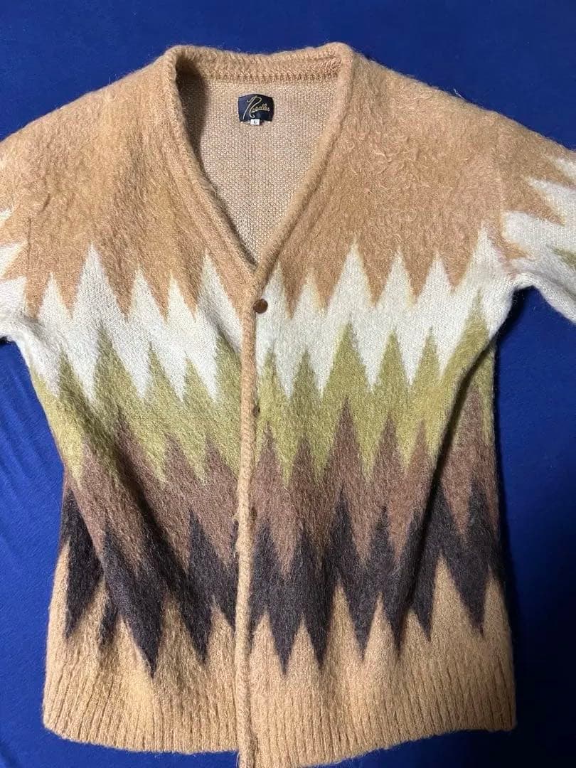 Needles/22AW/Mohair Cardigan Zigzag/L