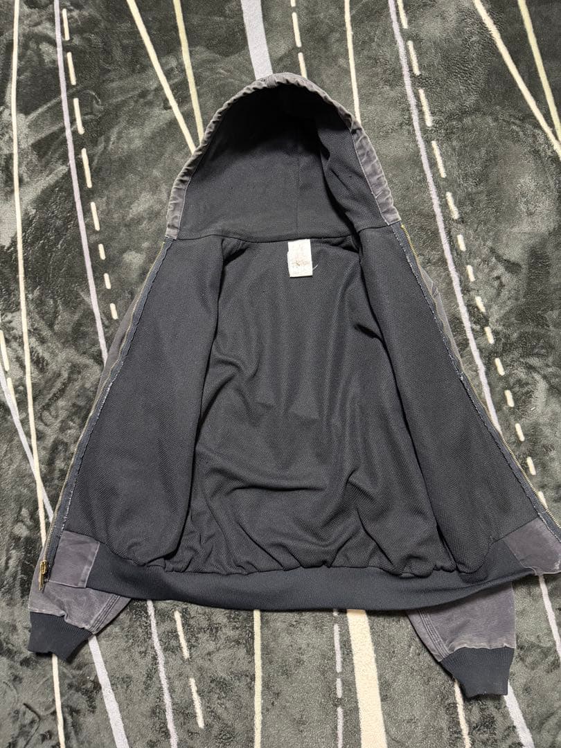 希望90sカーハートアクティブジャケットJ03ブラックUSA製