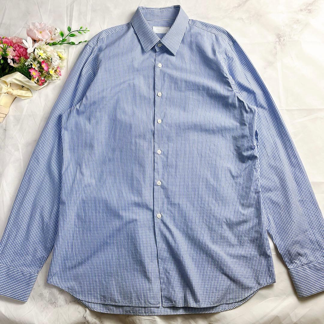 【美品】PRADA プラダ XL〜XXLギンガムチェック シャツ ブルー 45 楽天市場】 プラダ PRADA【DOTS FANTASIA】 メンズ ドレスシャツ