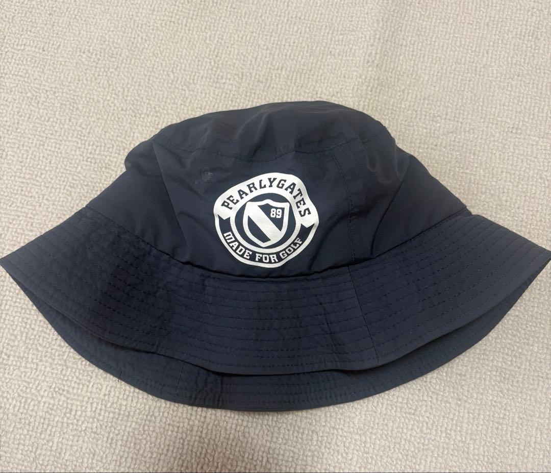 美品】パーリーゲイツ PEARLY GATES バケットハット ネイビー - メルカリ