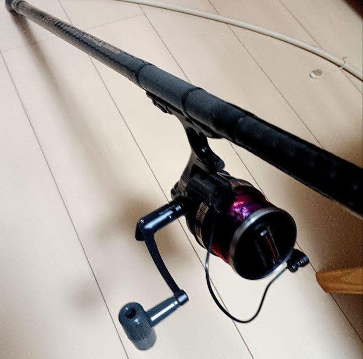 シマノハイパワーXスーパーサーフカスタム450EX！4本継ぎ投げ竿ガイド