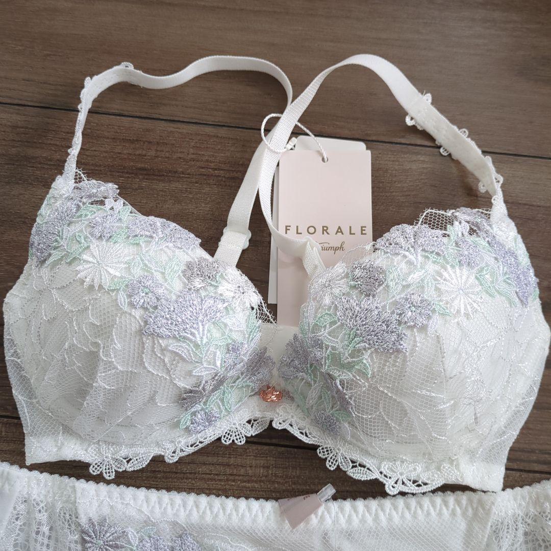 フロラーレ バイ トリンプ515 ブラジャー ショーツ ホワイト B65 M