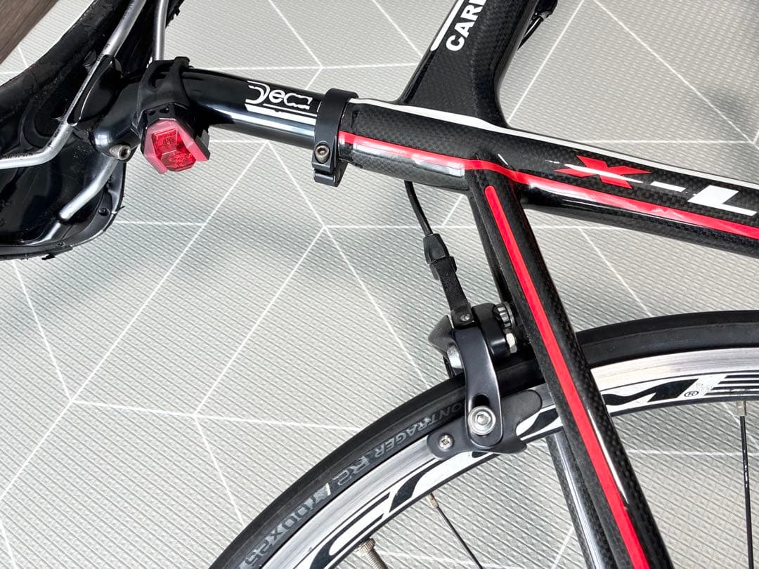 InterMax ロードバイク カーボンフレーム 黒/赤