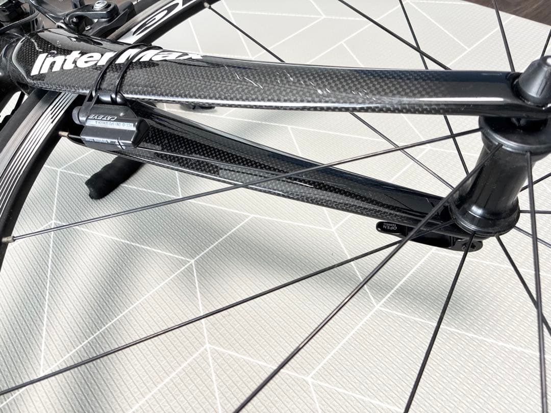 InterMax ロードバイク カーボンフレーム 黒/赤