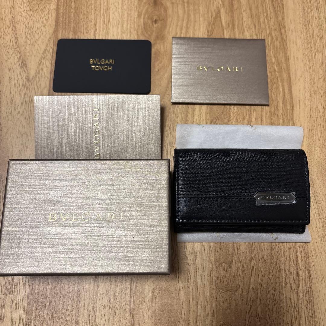 BVLGARI ブルガリ ケース 小銭入れ ブラック 288489 ブルガリ コインケース メンズ ブランド BVLGARI レザー 288489 BLK