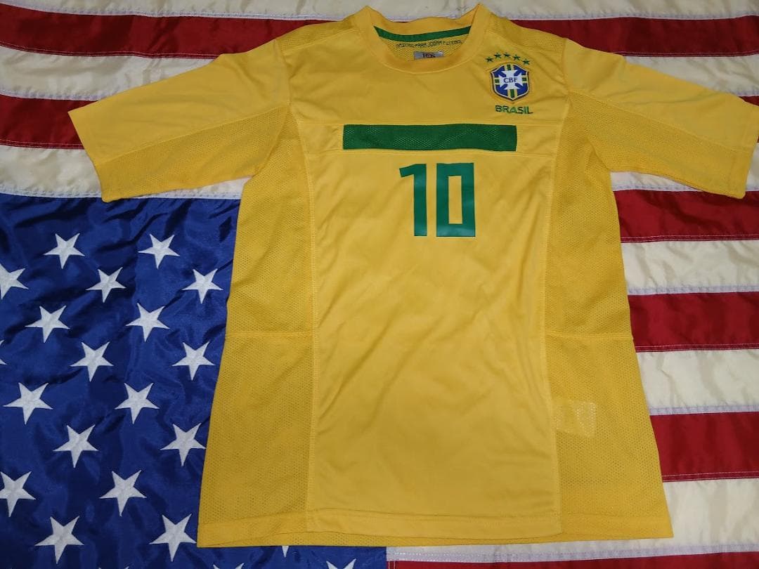 2010-11H サッカーサッカー・ブラジル代表 半袖ユニフォーム #10 カカ