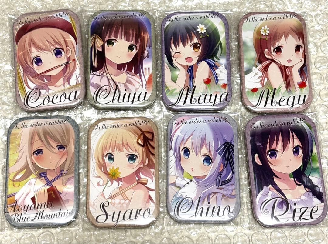 ご注文はうさぎですか？ トレーディングスクエア缶バッジ コンプセット News】コミックマーケット96販売グッズ情報公開♪7/26（金）より事前