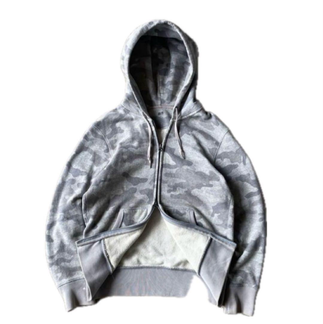 00s OLD UNIQLO 迷彩 サーマル ジップパーカーダブルジップ Y2K - メルカリ