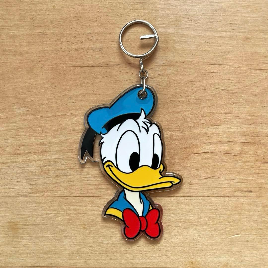 レア】ドナルドダック キーホルダー 昭和レトロ ディズニー キーリング