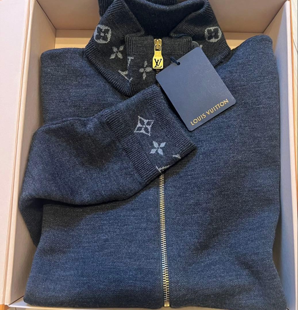 ルイヴィトン VUITTON コットン ダブルフェイスニットウール ブルゾン