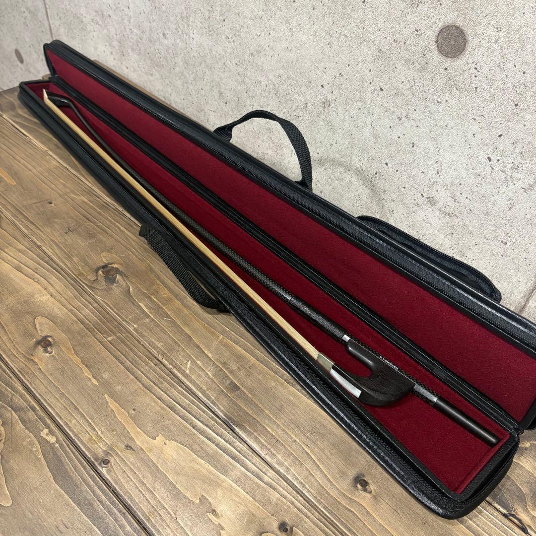 コントラバス 弓 S.Y.WAGNER ジャーマンボウ カーボン ケース付き