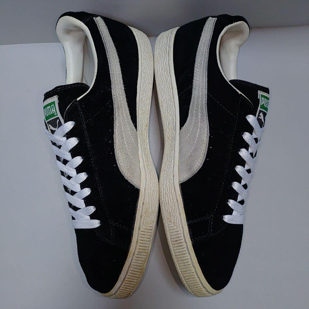 PUMAプーマ1999年製90sビンテージSUEDEスウェード黒白スエード28