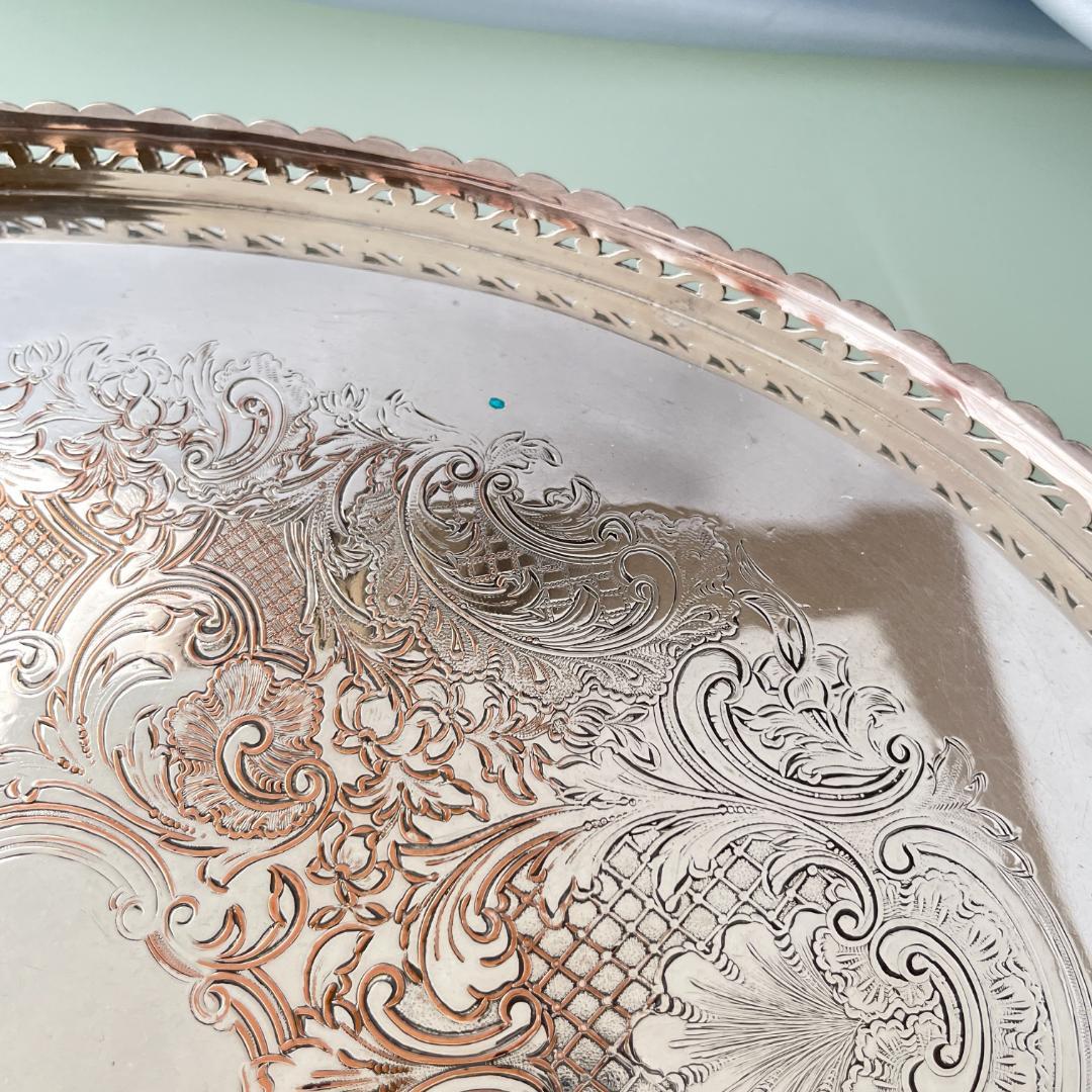 Barker & Ellis】 ギャラリートレー 50cm 透かし 大型 - メルカリ