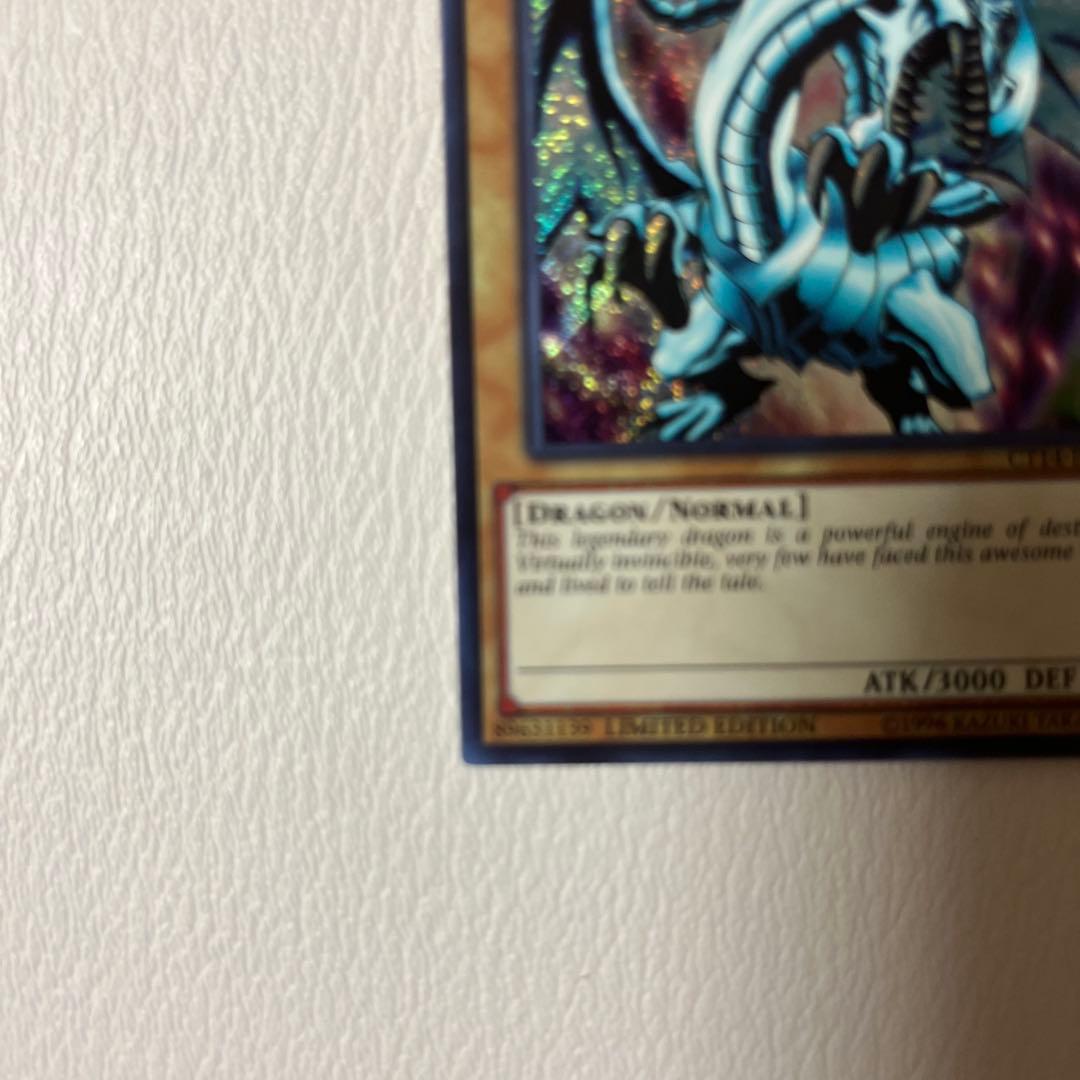 遊戯王 青眼の白龍 ブルーアイズ プラチナシークレットレア 英語版