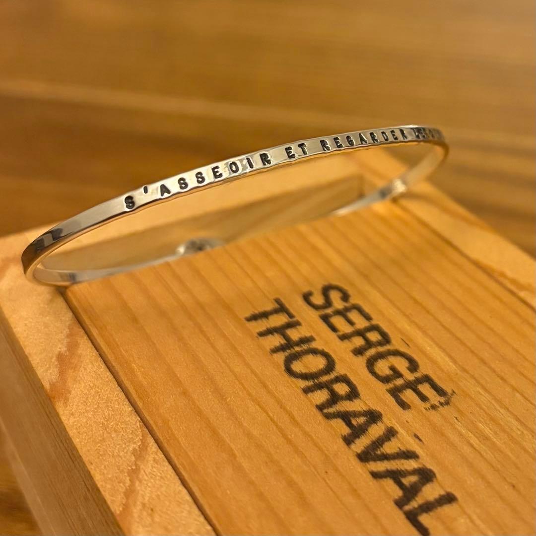 SERGE THORAVAL 座って空を シルバー ブレスレット バングル - メルカリ