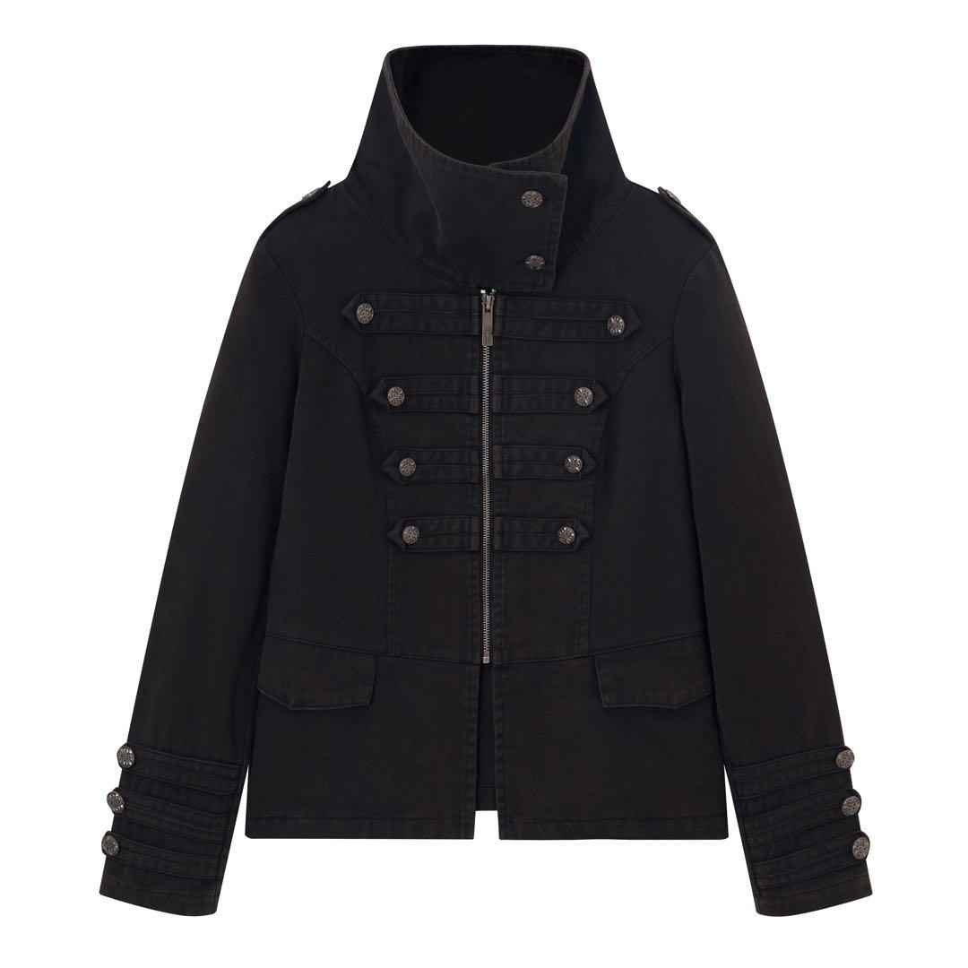 Imdelusion ナポレオンジャケット スリムライダースジャケット Y2K