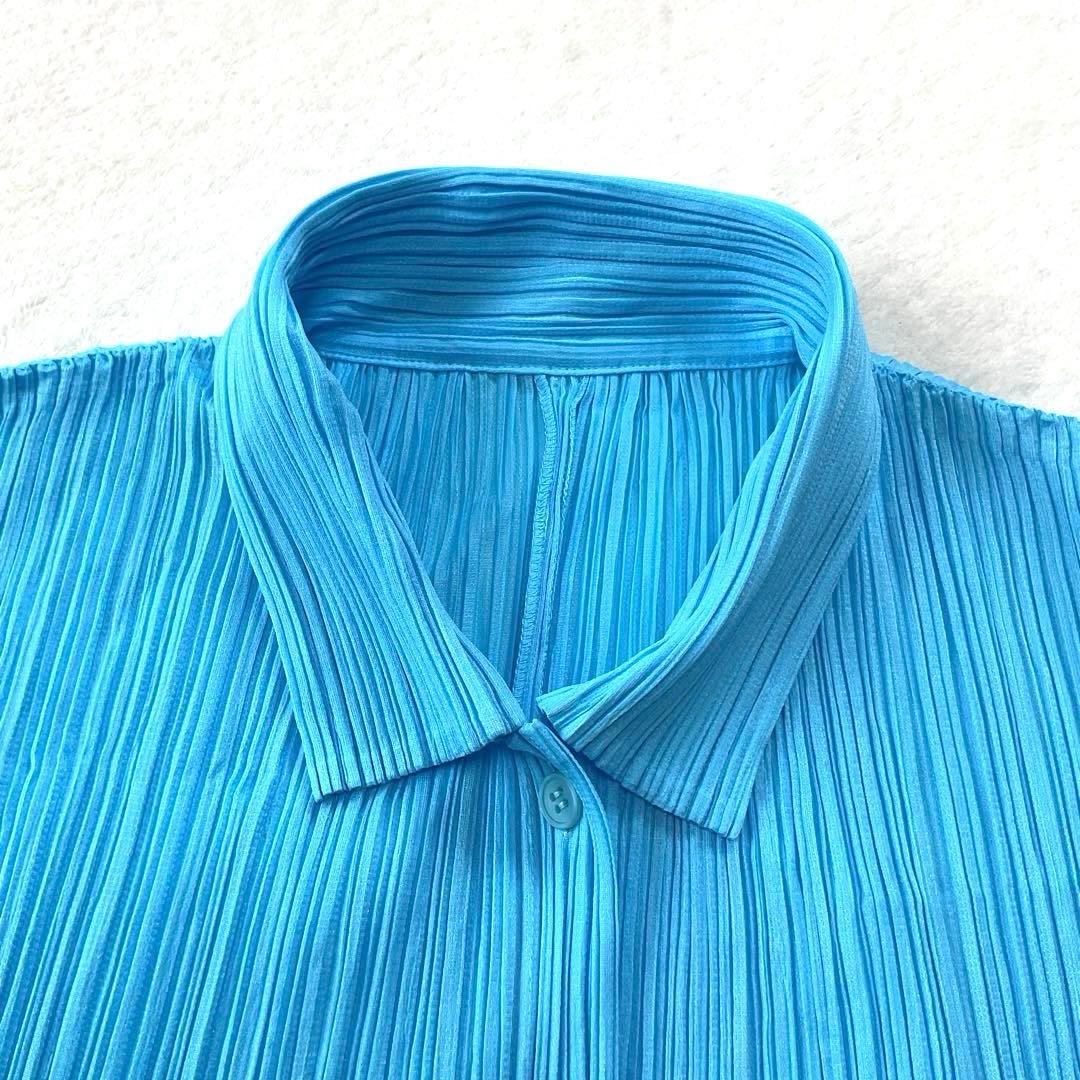 夏色】PLEATS PLEASE イッセイミヤケ プリーツ 半袖 シャツ 3の通販は
