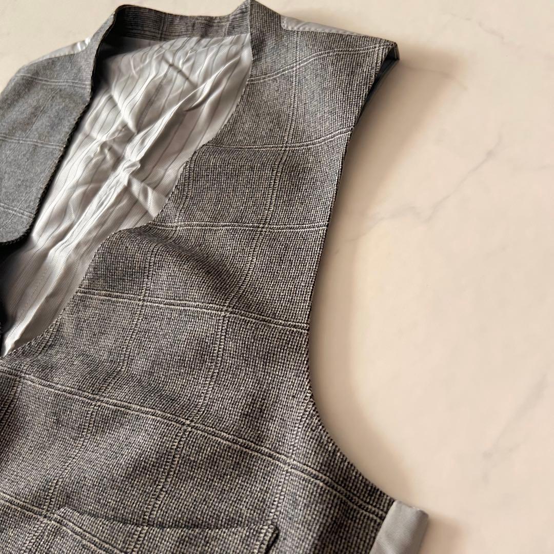 美品 トムフォード 大きいサイズ ベスト スーツジレ チェック 52 XXL相当