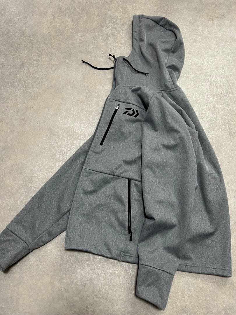 極美品 Daiwa ウインドブロックパーカー グレー L 極美品 L cosaga.com