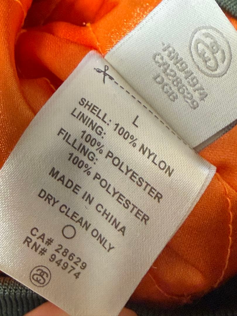 N996 STUSSY WOMEN MA-1 WORLD TOUR 総刺繍 - メルカリ