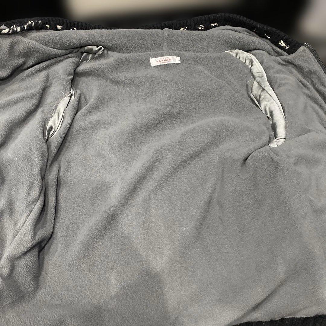 H.R.MARKET ハリウッドランチマーケット ウールフルジップパーカー L