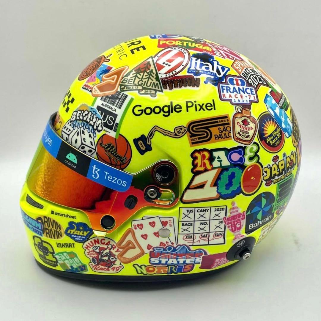 1/2 ヘルメット マクラーレンF1 ランド・ノリス 2023年 アメリカGP