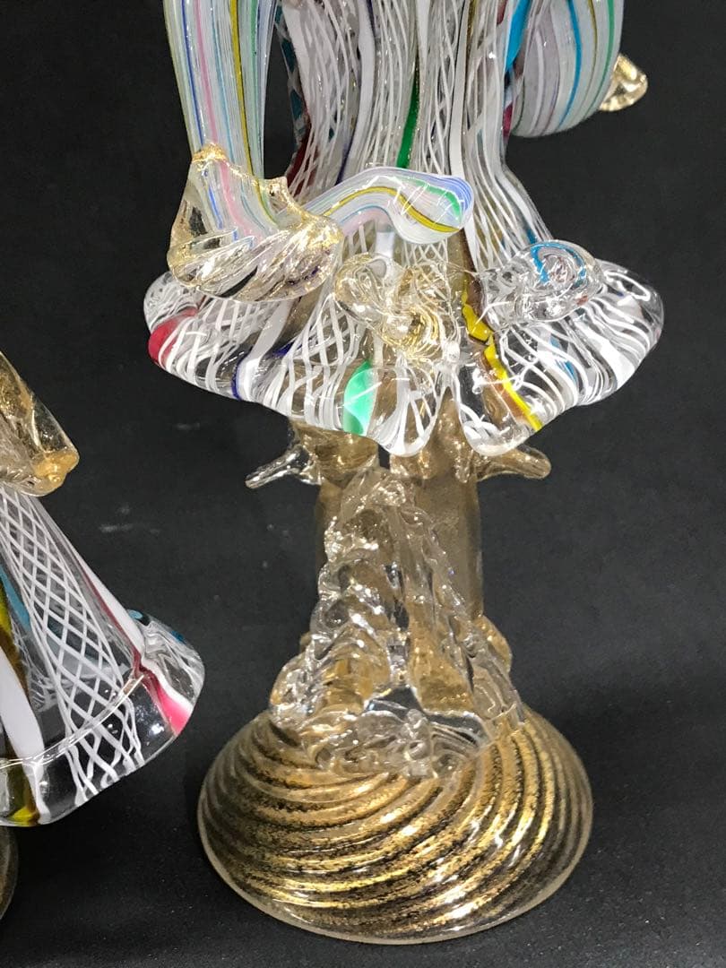 現状品】ムラーノガラス ? ベネチアンガラス ? 置物 カサノバ 恋人