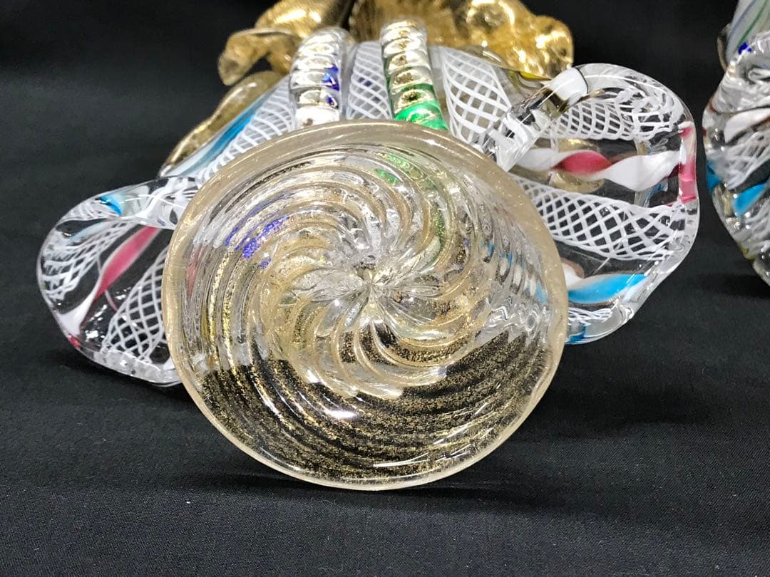 現状品】ムラーノガラス ? ベネチアンガラス ? 置物 カサノバ 恋人