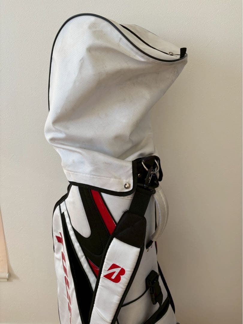 ブリヂストン TOUR B キャディバッグ（ホワイト/レッド） - メルカリ