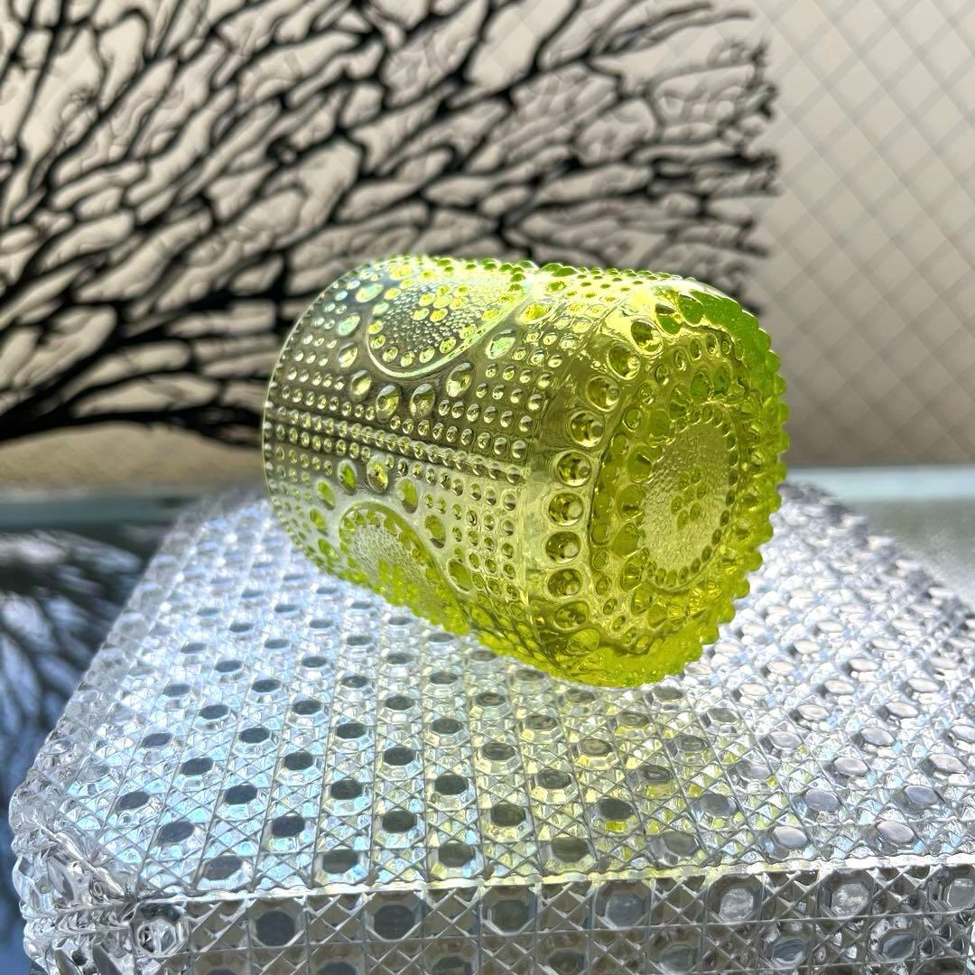 骨董 時代ガラス フィンランド グラッポニア グラス コップ ウラン1客